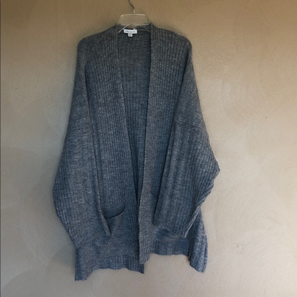 Topshop Gray Women's Cardigan